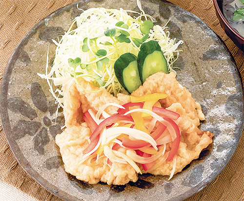 愛媛甘とろ豚の豚天の南蛮漬け