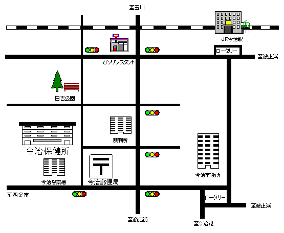今治保健所所在地の位地図