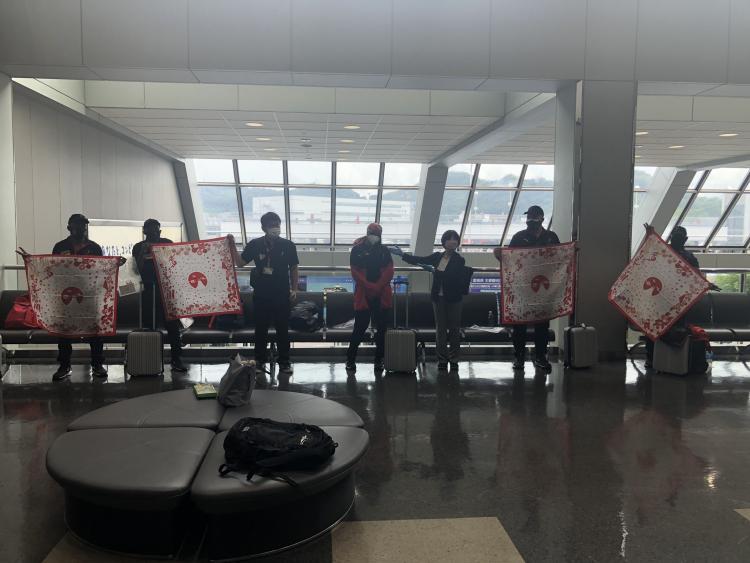 選手村へ出発 23日(月曜日)の画像1