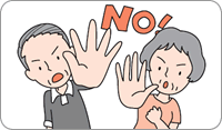 必要のないときは、はっきりと断りましょう。断ることは失礼にはなりません!の画像