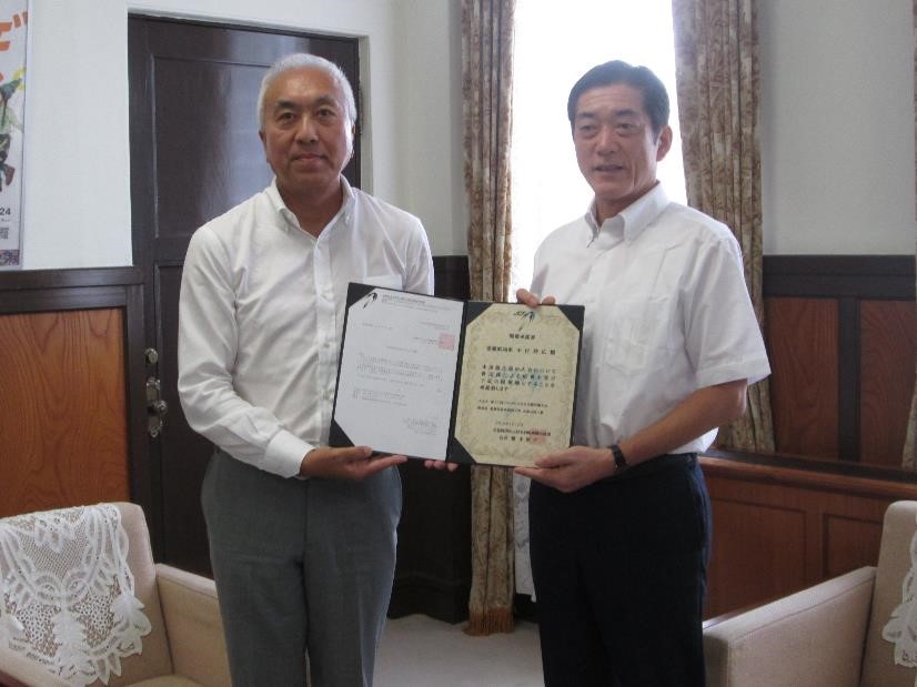 7月16日（火曜日）シクロクロス全日本選手権大会関係者らの訪問（県庁）の画像