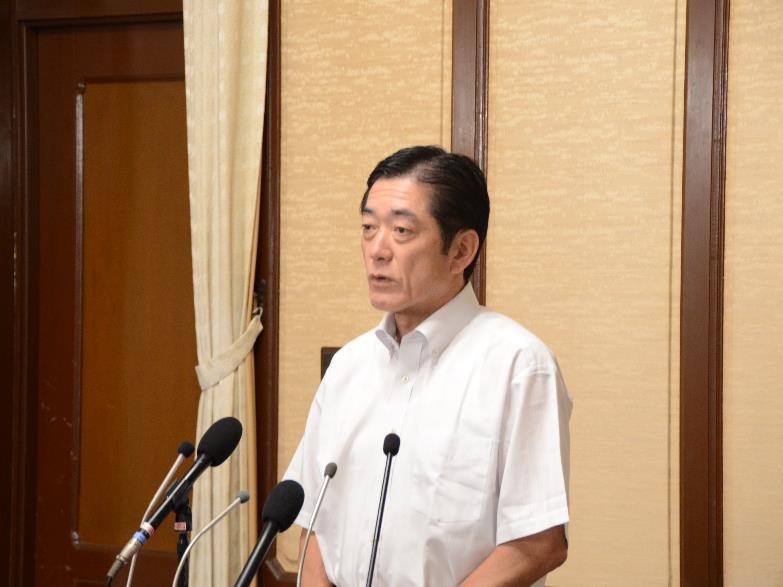 7月22日（月曜日）参議院議員通常選挙結果に関する臨時記者会見（県庁）の画像