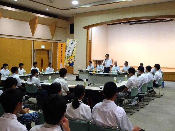8月2日（金曜日）高校生との知事とみんなの愛顔でトーク（県八幡浜支局）の画像