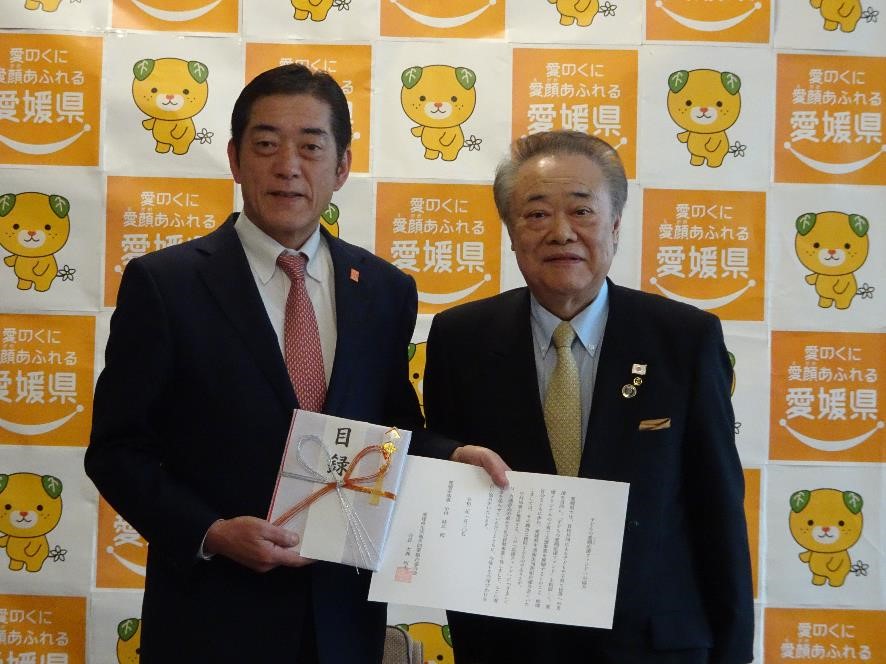 1月20日（月曜日）子どもの愛顔応援ファンドへの寄附贈呈式（県庁）の画像