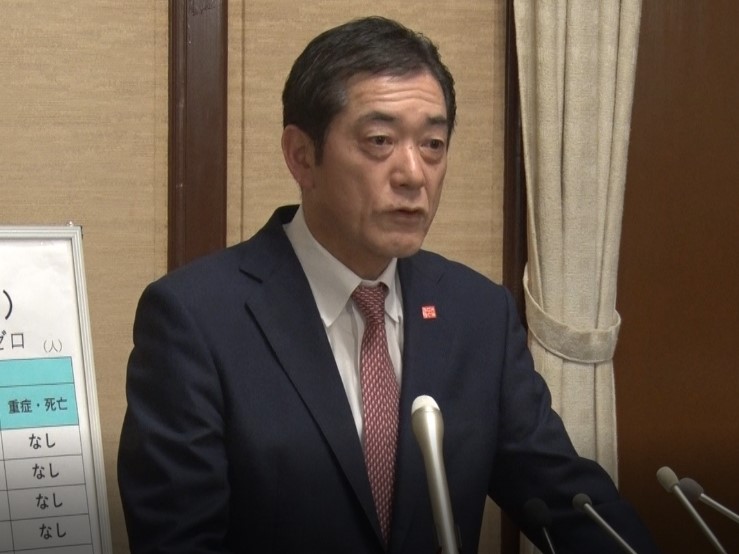 4月1日（水曜日）新型コロナウイルス感染症への対応等に関する臨時記者会見（県庁）の画像
