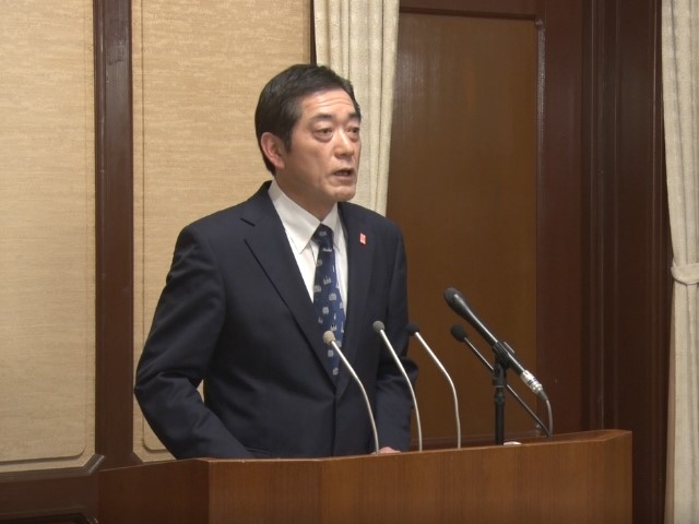 4月17日（金曜日）新型コロナウイルス感染症対策に係る緊急事態措置等に関する臨時記者会見（県庁）の画像
