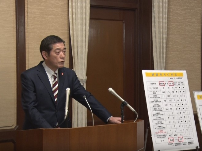 4月19日（日曜日）新型コロナウイルス感染者に関する臨時記者会見（県庁）の画像
