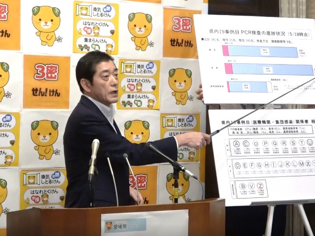 5月19日（火曜日）新型コロナウイルス感染者に関する臨時記者会見（県庁）の画像
