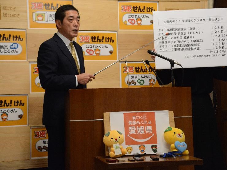 11月28日（土曜日）新型コロナウイルス感染者に関する臨時記者会見（県庁）の画像