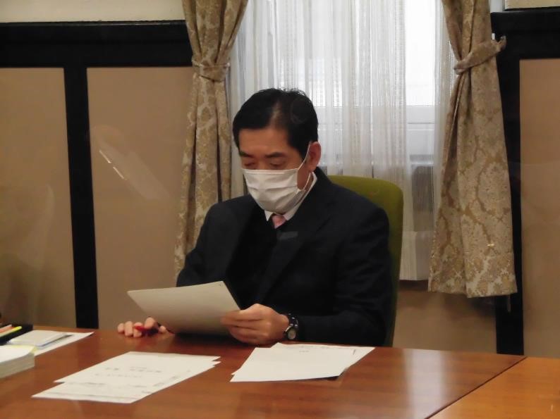 2月1日（月曜日）令和3年度当初予算案知事査定（県庁）の画像