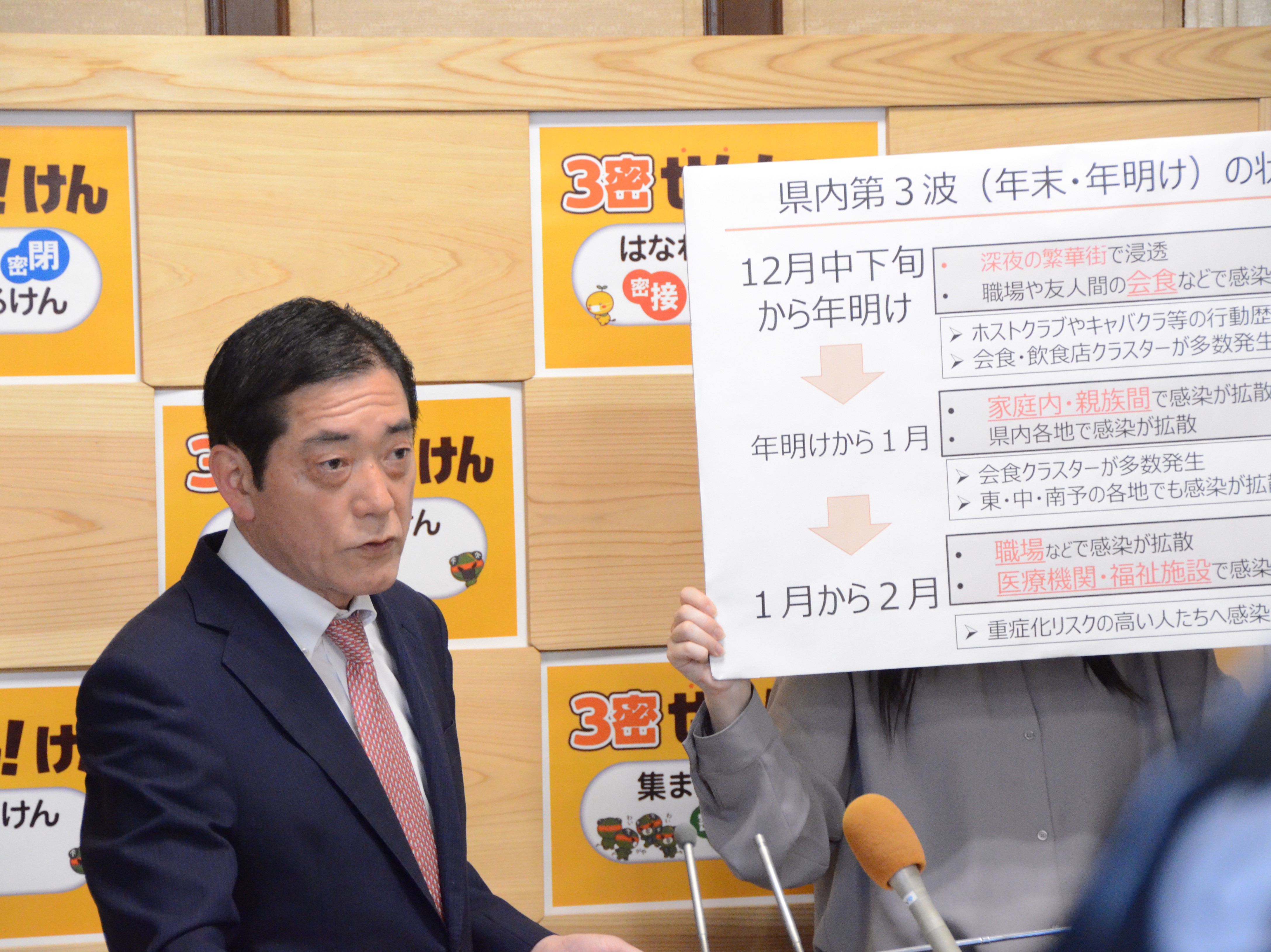 4月3日（土曜日）新型コロナウイルス感染症に関する臨時記者会見（県庁）の画像