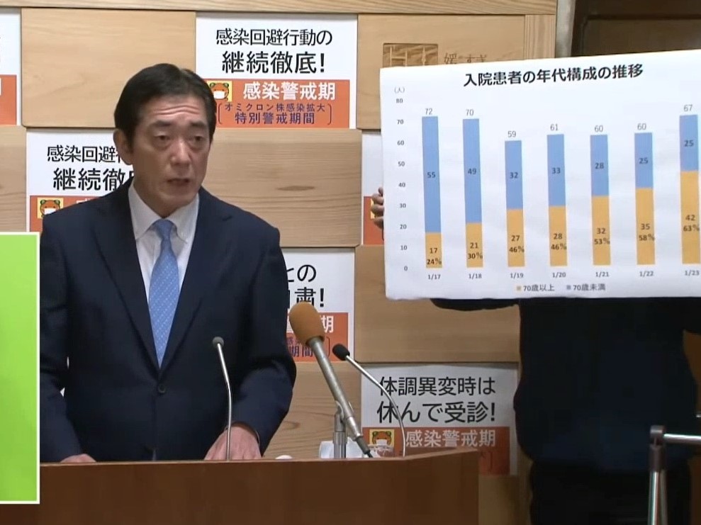 1月23日（日曜日）新型コロナウイルス感染症に関する臨時記者会見（県庁）の画像