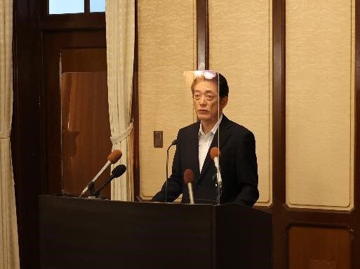 4月10日（月曜日）県議会議員選挙結果に関する臨時記者会見（県庁）の画像