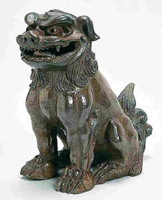 鉄釉獅子の画像2