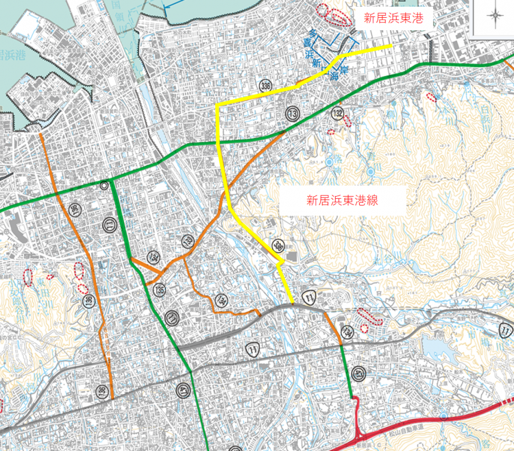 (一)新居浜東港線