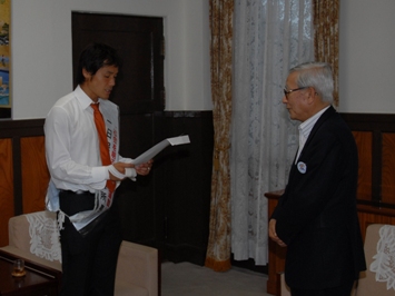 7月1日（水曜日）「社会を明るくする運動」法務大臣メッセージの伝達（県庁）の画像