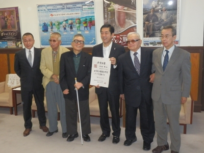10月20日（木曜日）ハンセン病療養所入所者の里帰り訪問（県庁）の画像
