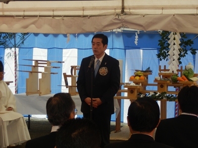 2月4日（月曜日）愛媛県新繊維産業技術センター建設工事起工式（今治市）の画像