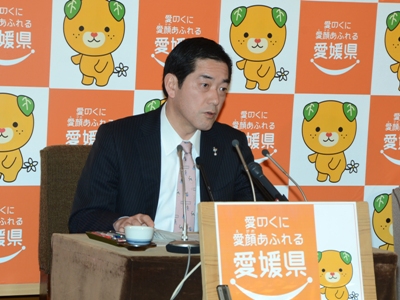 2月6日（水曜日）平成24年度2月補正予算案、オフサイトセンター移転に関する記者発表（県庁）の画像