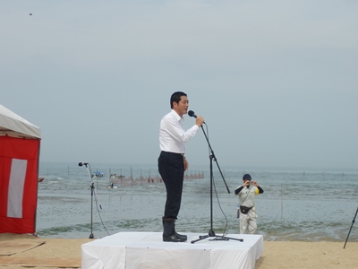 5月26日（日曜日）西条市立て干し網　開会セレモニー（西条市）の画像