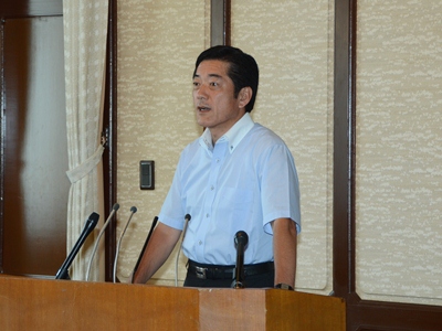 7月22日（月曜日）参議院議員通常選挙結果に関する臨時記者会見（県庁）の画像