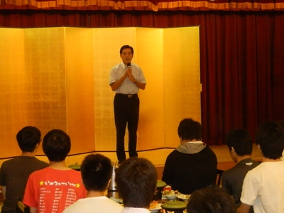 9月5日（木曜日）東北高等学校歓迎セレモニー（松山市内）