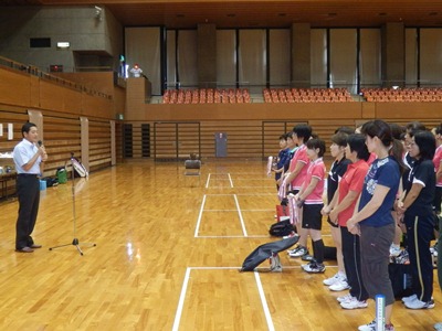 9月20日（金曜日）松山市レディースバドミントン大会開会式（松山市内）の画像