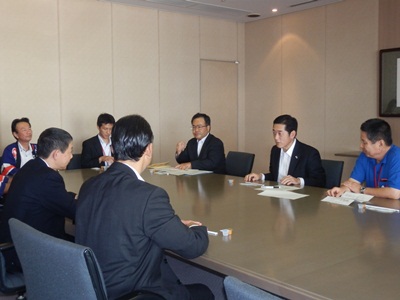10月9日（水曜日）県産水産物の販路開拓に関するマリンフーズ株式会社へのトップセールス（大阪府）の画像