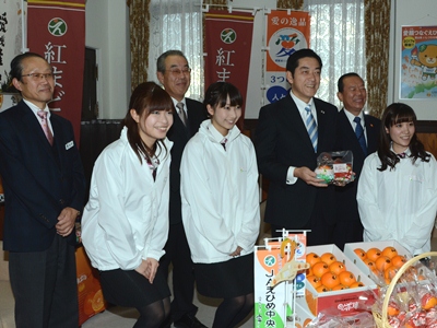 11月20日（水曜日）えひめ中央農業協同組合の訪問（紅まどんなの今期の販売開始に関する報告）（県庁）の画像