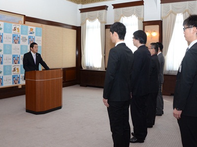 3月27日（木曜日）他県・省庁等派遣職員激励会（県庁）の画像