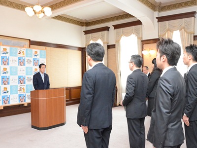 3月31日（月曜日）他県及び市町交流職員等辞令交付式（県庁）の画像