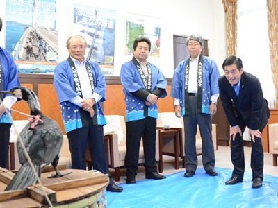 5月20日（火曜日）大洲のうかい宣伝隊の訪問（県庁）の画像