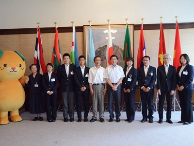 6月25日（水曜日）えひめ海外協力大使委嘱式、出発・帰国あいさつ（県庁）の画像