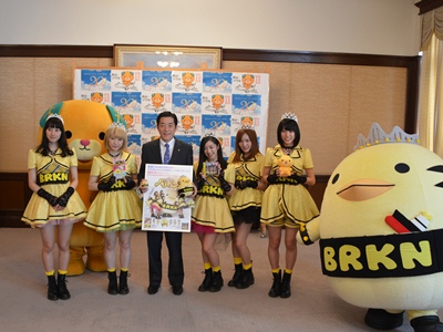4月9日（木曜日）ひめキュンフルーツ缶らの訪問（県庁）の画像