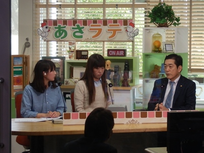 12月17日（木曜日）テレビ・ラジオ番組生出演（「シェイクアウトえひめ」訓練）（松山市内）の画像