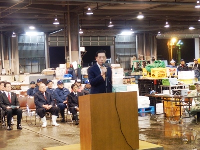 1月5日（火曜日）松山市公設水産地方卸売市場初市式（松山市内）の画像