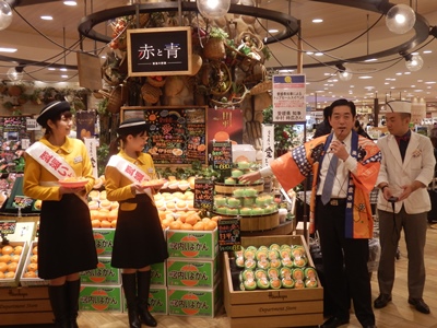 1月29日（金曜日）県産かんきつトップセールス（大阪市内百貨店訪問）（大阪府）の画像