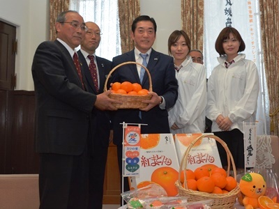 11月17日（木曜日）全農愛媛県本部の訪問（紅まどんなの今期初出荷報告）（県庁）の画像