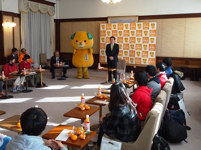 12月17日（土曜日）えひめ版農業ワーキングホリデー「キックオフ会」開会セレモニー（県庁）の画像