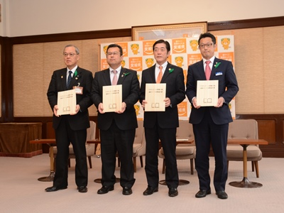 3月29日（水曜日）森林づくり活動協定書調印式（県庁）の画像