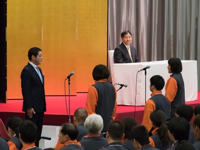 10月27日（金曜日）愛顔つなぐえひめ大会本県選手団激励会（ひめぎんホール）の画像