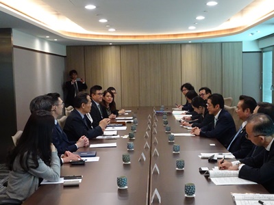 6月1日（金曜日）航空会社役員らと会談（台湾）の画像