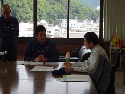 7月12日（木曜日）宇和島市長訪問（宇和島市）の画像
