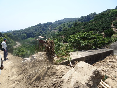 7月16日（月曜日）平成30年7月豪雨災害に係る被災地視察（松山市中島）の画像
