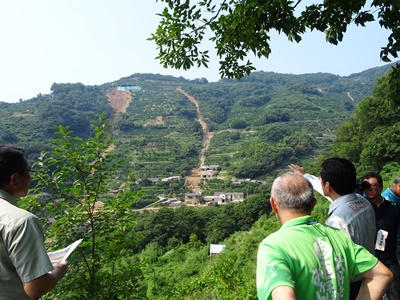 7月19日（木曜日）平成30年7月豪雨災害に係る被災地視察（八幡浜市保内町須川）の画像