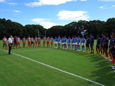 7月21日（土曜日）ラグビー男子7人制日本代表候補合宿視察（県総合運動公園）の画像