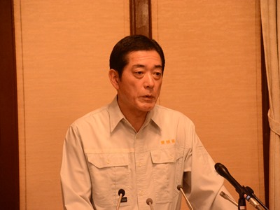 7月30日（月曜日）平成30年度7月補正予算案に関する記者発表（県庁）の画像