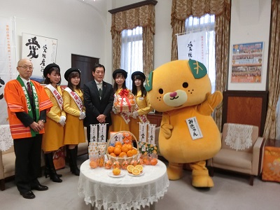 1月28日（月曜日）愛媛いよかん大使らの訪問（県庁）の画像