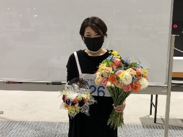 髙智選手(フラワー装飾職種 2位)の画像