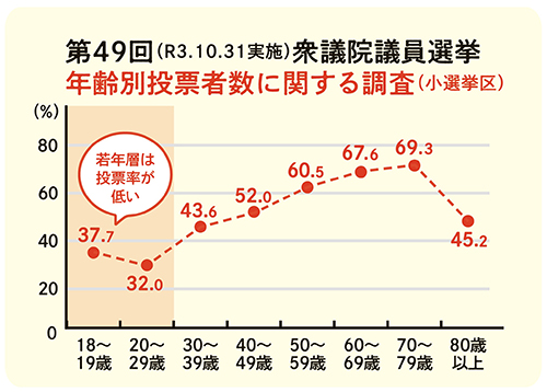 年齢別投票者数調査